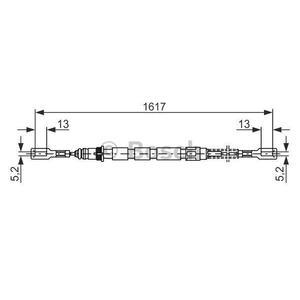 1 987 477 843
BOSCH
Cięgło, hamulec postojowy
