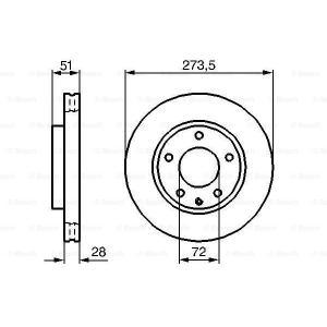 0 986 479 016
BOSCH
Tarcza hamulcowa
