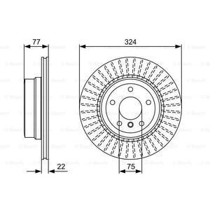 0 986 479 569
BOSCH
Tarcza hamulcowa
