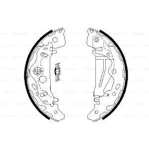 0 986 487 709
BOSCH
Zestaw szczęk hamulcowych
