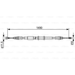 1 987 482 553
BOSCH
Cięgło, hamulec postojowy
