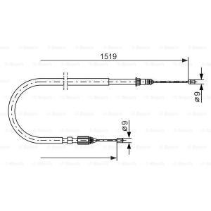 1 987 477 654
BOSCH
Cięgło, hamulec postojowy
