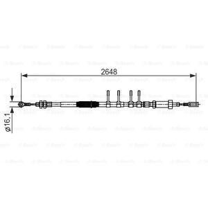 1 987 482 596
BOSCH
Cięgło, hamulec postojowy
