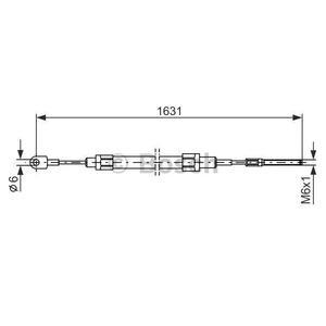 1 987 477 067
BOSCH
Cięgło, hamulec postojowy
