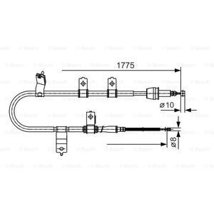 1 987 482 077
BOSCH
Cięgło, hamulec postojowy
