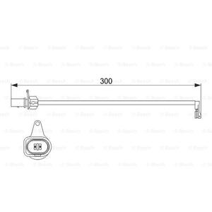 1 987 474 505
BOSCH
Styk ostrzegawczy, zużycie okładzin hamulcowych
