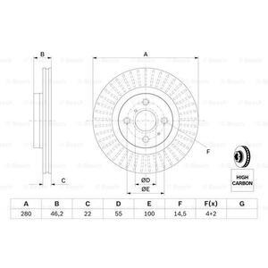 0 986 479 E37
BOSCH
Tarcza hamulcowa
