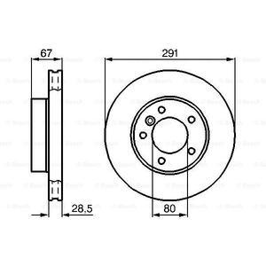 0 986 478 691
BOSCH
Tarcza hamulcowa
