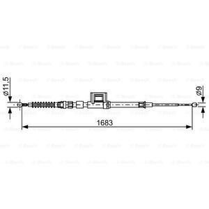 1 987 482 645
BOSCH
Cięgło, hamulec postojowy
