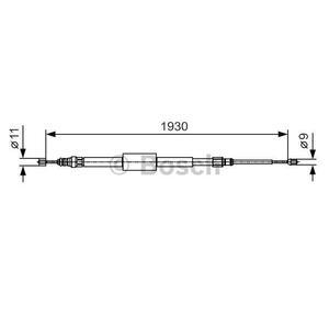 1 987 482 011
BOSCH
Cięgło, hamulec postojowy
