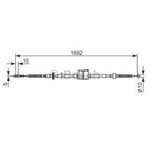 1 987 477 813
BOSCH
Cięgło, hamulec postojowy
