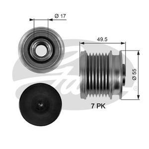 OAP7086
GATES
Alternator - sprzęgło jednokierunkowe
