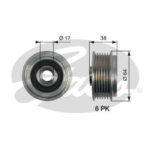 OAP7165
GATES
Alternator - sprzęgło jednokierunkowe
