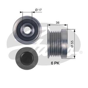 OAP7138
GATES
Alternator - sprzęgło jednokierunkowe
