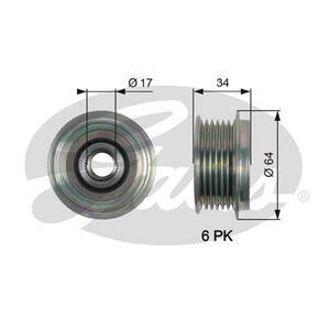 OAP7167
GATES
Alternator - sprzęgło jednokierunkowe
