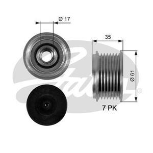 OAP7095
GATES
Alternator - sprzęgło jednokierunkowe
