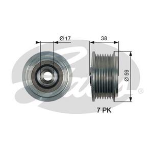 OAP7169
GATES
Alternator - sprzęgło jednokierunkowe
