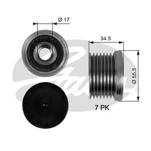 OAP7084
GATES
Alternator - sprzęgło jednokierunkowe
