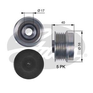 OAP7132
GATES
Alternator - sprzęgło jednokierunkowe
