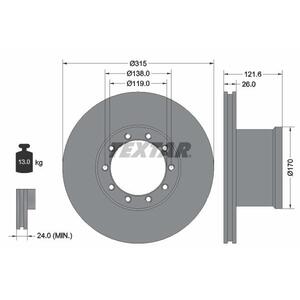 93084100
TEXTAR LKW
Tarcza hamulcowa
