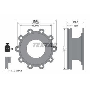 93095800
TEXTAR LKW
Tarcza hamulcowa
