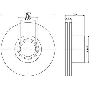 93101400
TEXTAR LKW
Tarcza hamulcowa
