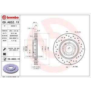 09.A652.1X
BREMBO
Tarcza hamulcowa
