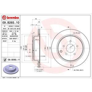 09.B265.11
BREMBO
Tarcza hamulcowa
