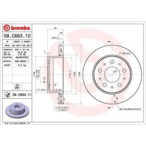 09.C663.11
BREMBO
Tarcza hamulcowa
