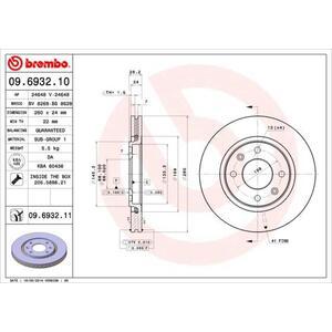 09.6932.11
BREMBO
Tarcza hamulcowa
