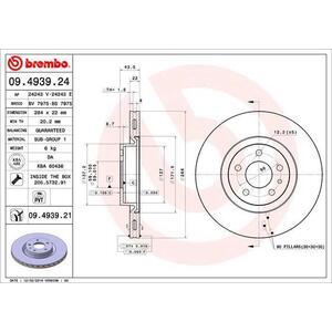 09.4939.24
BREMBO
Tarcza hamulcowa
