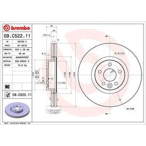 09.C522.11
BREMBO
Tarcza hamulcowa
