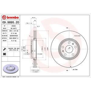 09.9895.20
BREMBO
Tarcza hamulcowa
