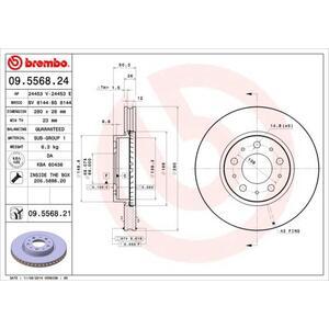 09.5568.21
BREMBO
Tarcza hamulcowa
