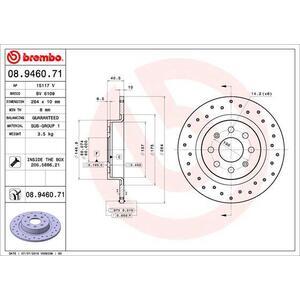 08.9460.71
BREMBO
Tarcza hamulcowa
