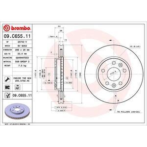 09.C655.11
BREMBO
Tarcza hamulcowa
