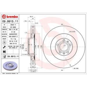 09.9915.11
BREMBO
Tarcza hamulcowa
