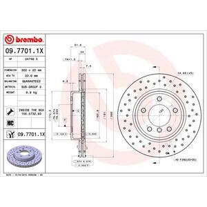 09.7701.1X
BREMBO
Tarcza hamulcowa
