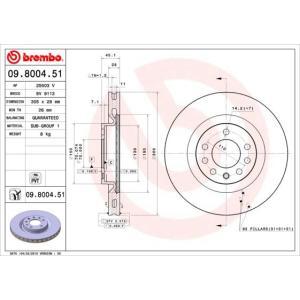 09.8004.51
BREMBO
Tarcza hamulcowa
