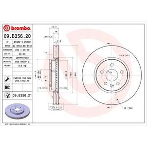 09.B356.21
BREMBO
Tarcza hamulcowa
