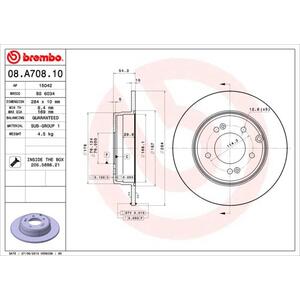 08.A708.11
BREMBO
Tarcza hamulcowa
