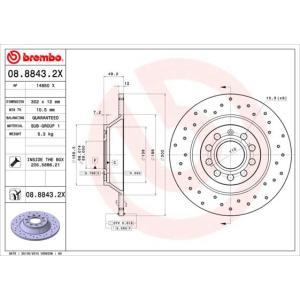 08.8843.2X
BREMBO
Tarcza hamulcowa
