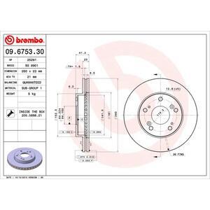 09.6753.30
BREMBO
Tarcza hamulcowa
