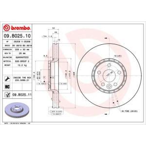 09.B025.11
BREMBO
Tarcza hamulcowa
