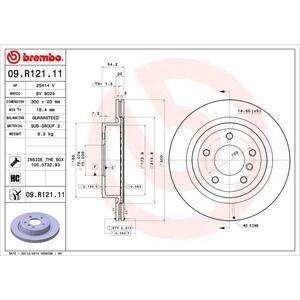 09.R121.11
BREMBO
Tarcza hamulcowa
