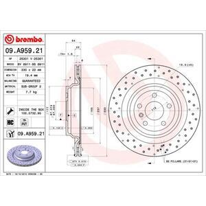 09.A959.21
BREMBO
Tarcza hamulcowa
