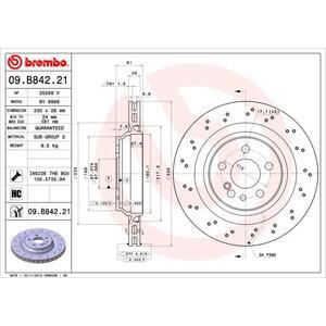 09.B842.21
BREMBO
Tarcza hamulcowa
