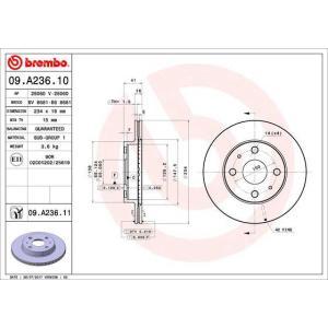 09.A236.11
BREMBO
Tarcza hamulcowa
