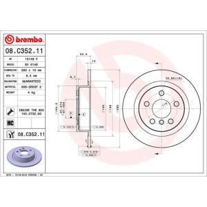 08.C352.11
BREMBO
Tarcza hamulcowa
