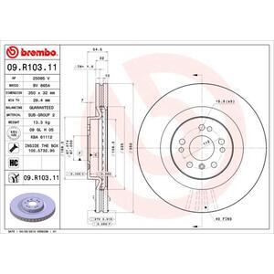 09.R103.11
BREMBO
Tarcza hamulcowa
